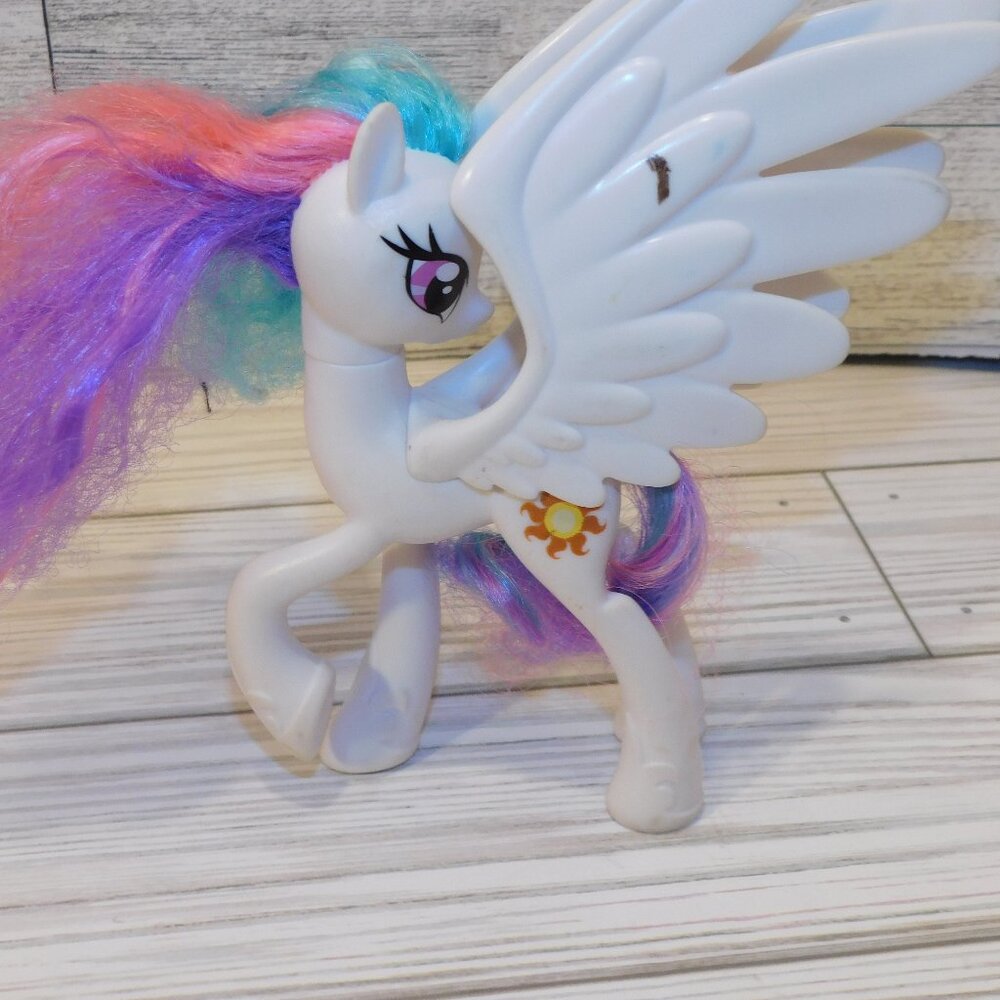 My Little Pony FIM 5.5" Princess Celestia Pegasus Unicorn 2016 Cake Topper *